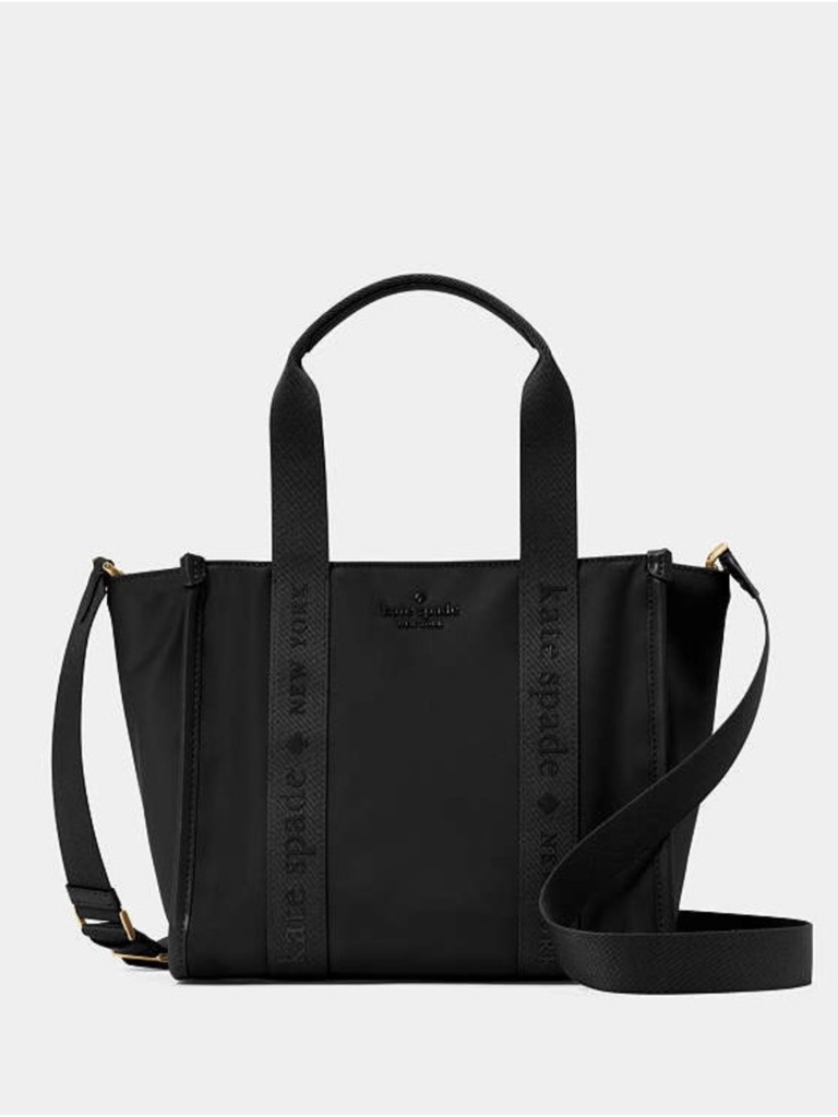 Kate Spade New York Kip Canvas Small Tote Crossbody Black